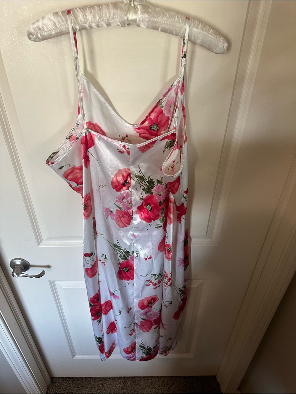 Lane Bryant Pink Floral Satin Slip - Picture 2 of 3